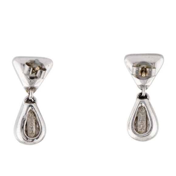 CHRISTIAN DIOR Vintage Crystal Drop Earrings - Picture 3 of 5